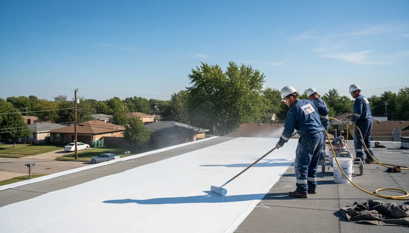 Commercial roof coating in Elberon, VA near me